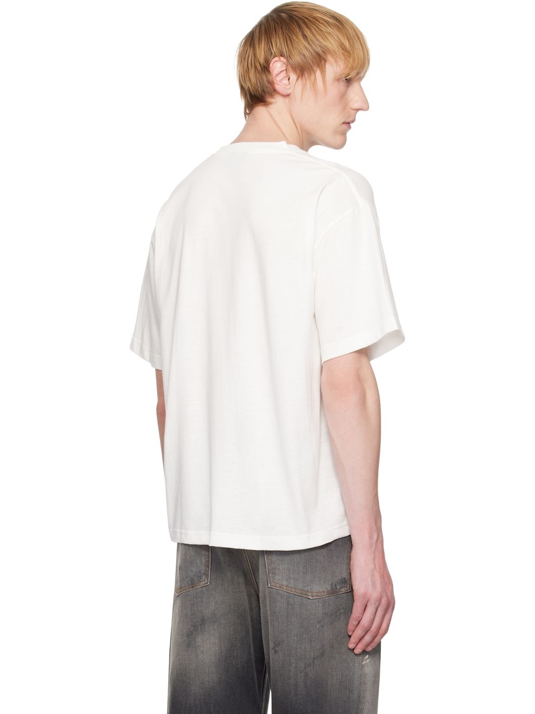 White Keychain Print S/S T-shirt - 3
