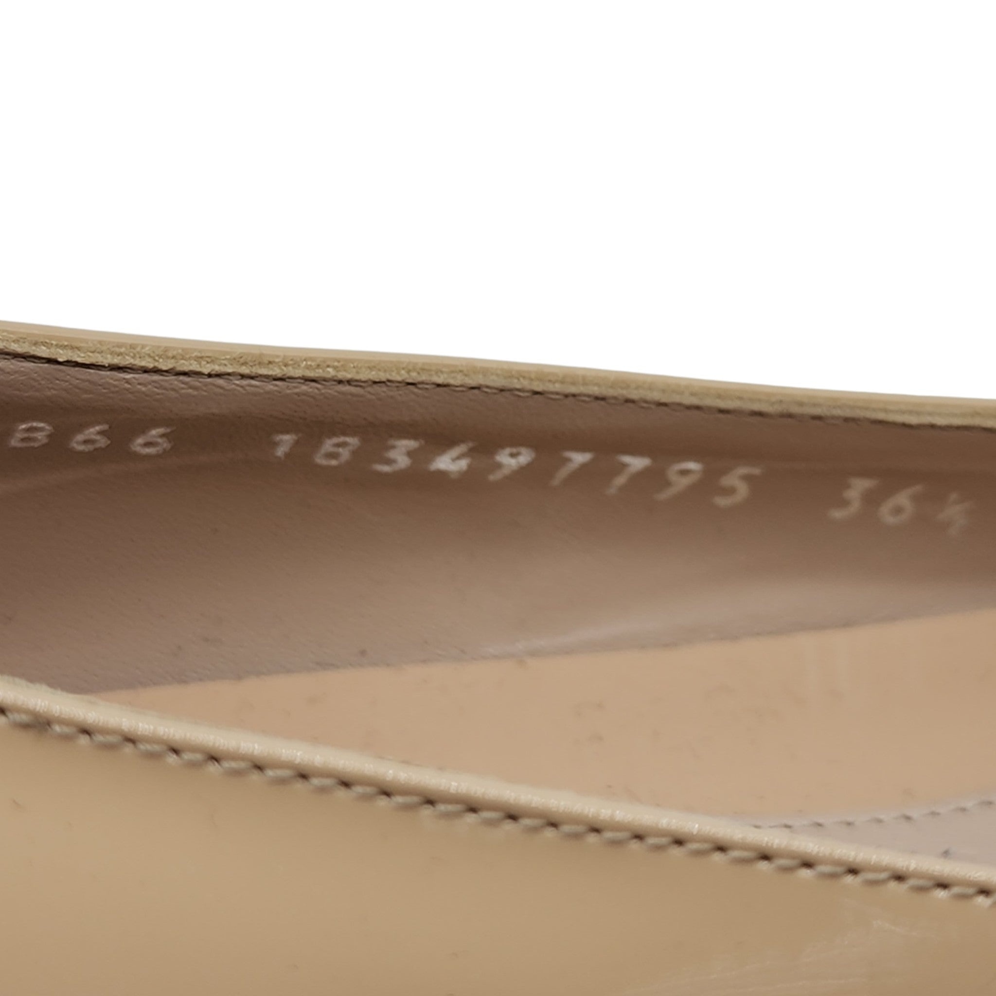Alexander McQueen Skull Ballerinas - Patent Leather - Beige - 36.5 - 8