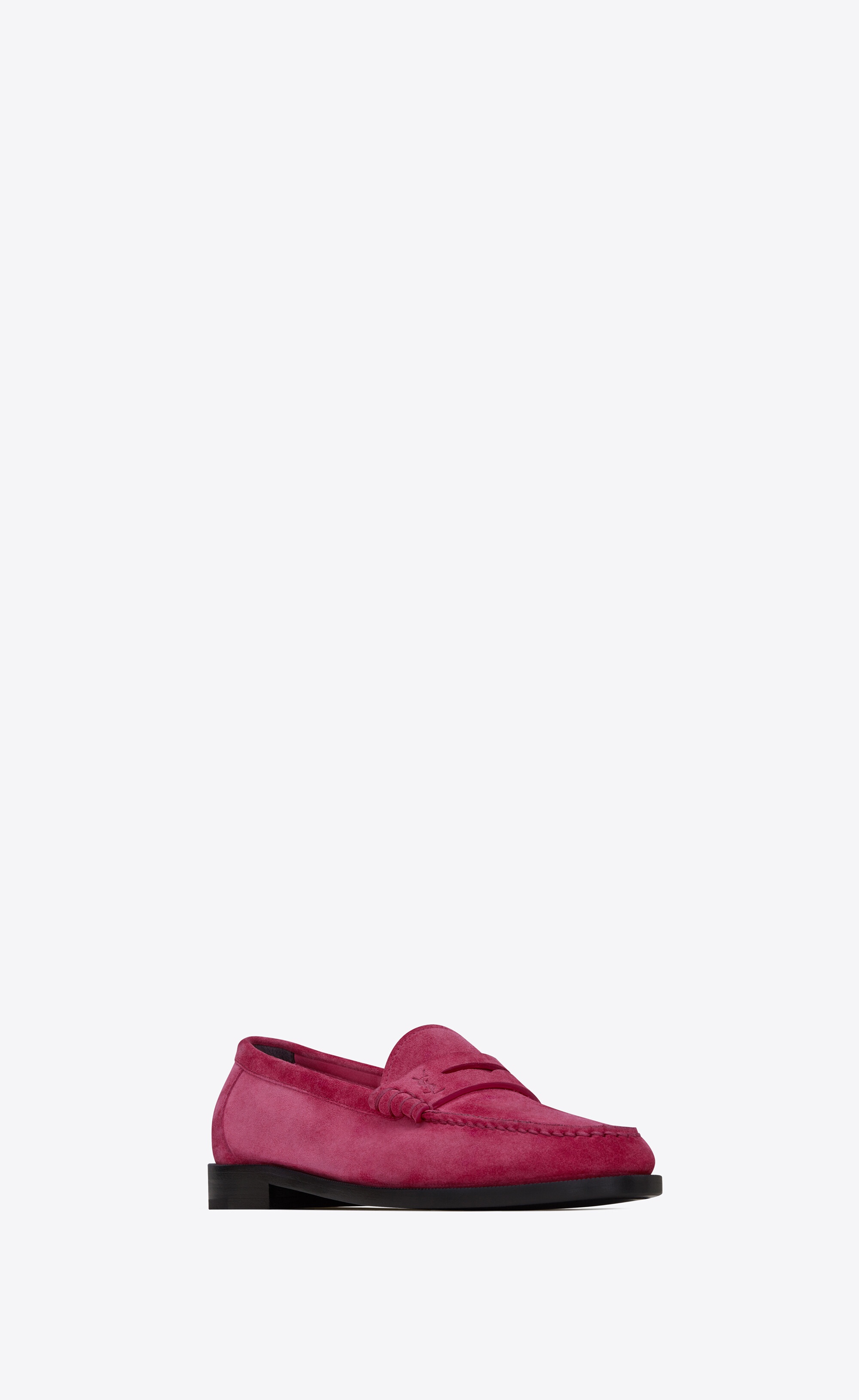 le loafer monogram penny slippers in suede - 4