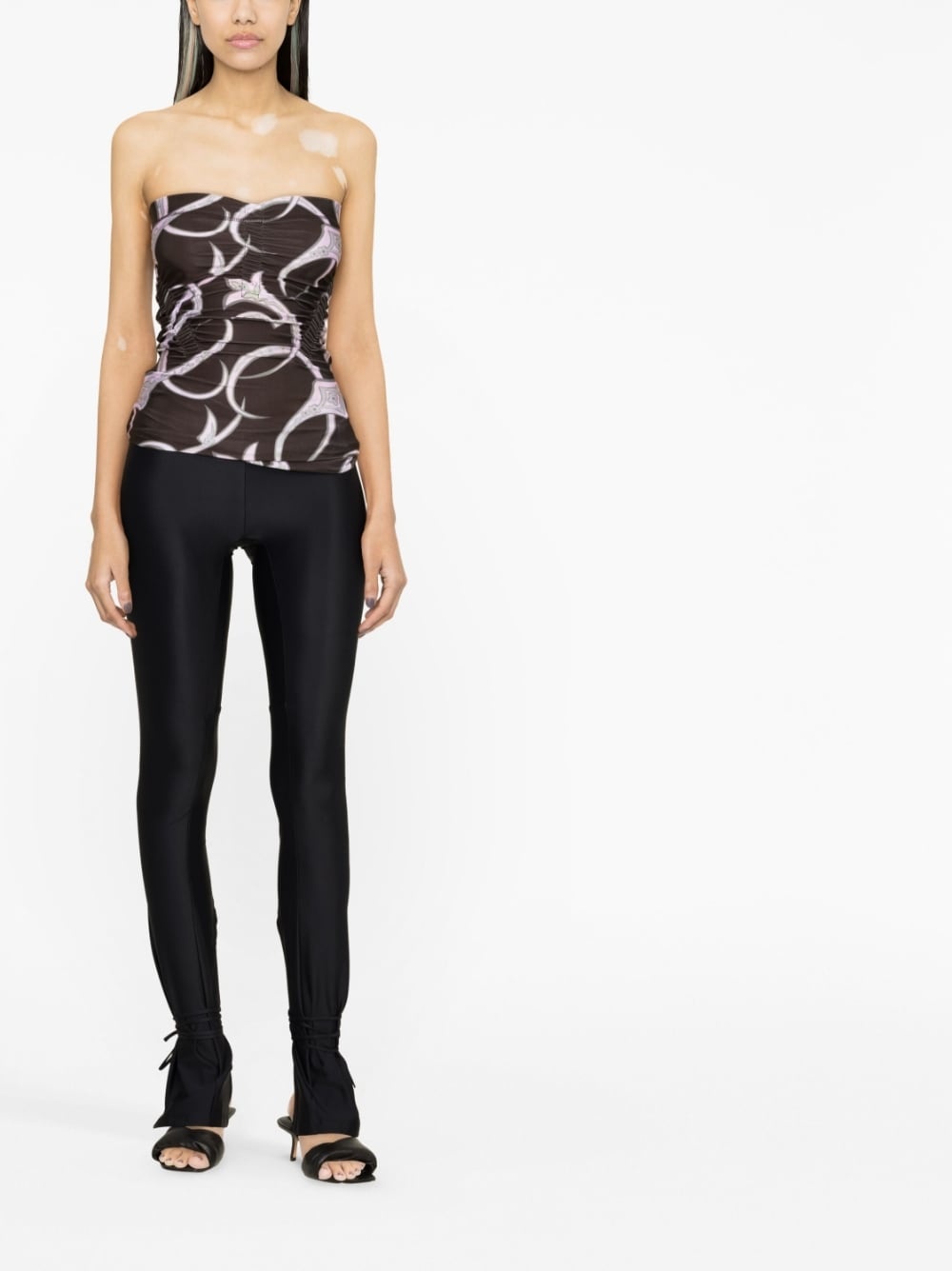 skinny drawstring trousers - 4
