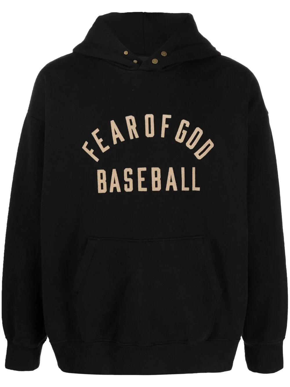 logo-print pullover hoodie - 1