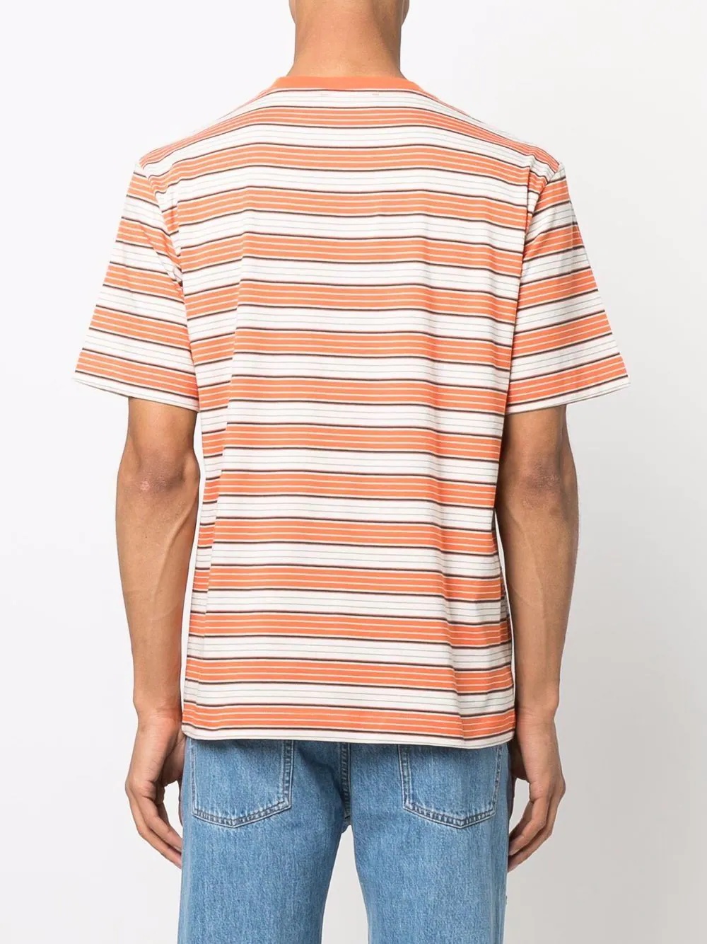 logo-print striped T-shirt - 5