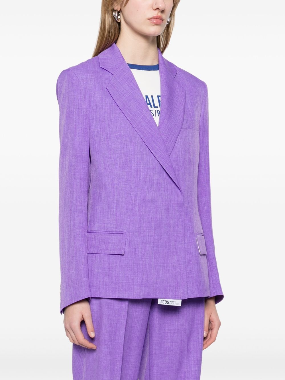 mélange-effect blazer - 3