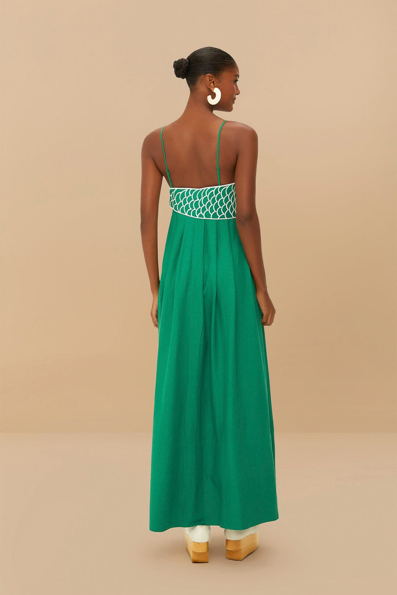 Green Fish Top Lenzing™ Ecovero™ Euroflax™ Maxi Dress 5