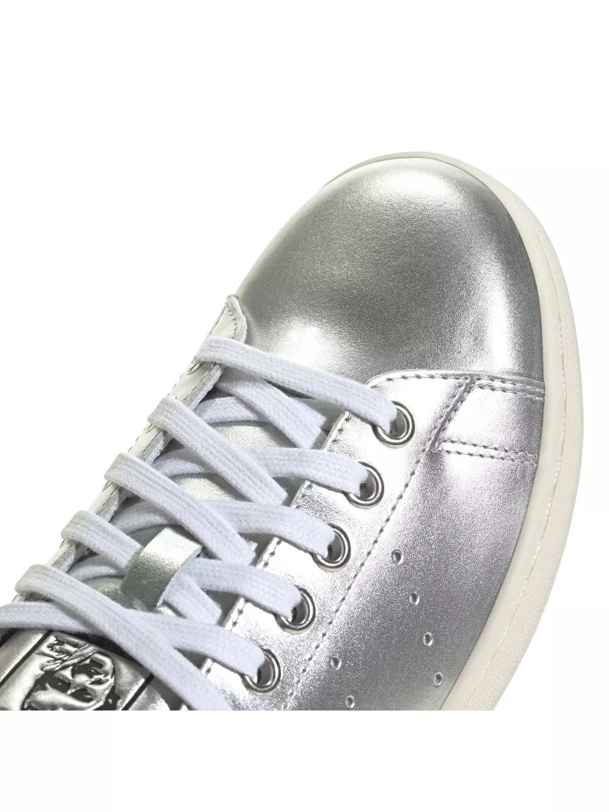 Originals Stan Smith "Silver Metallic/Silver Metallic/Core Black" Women's Shoe - 7
