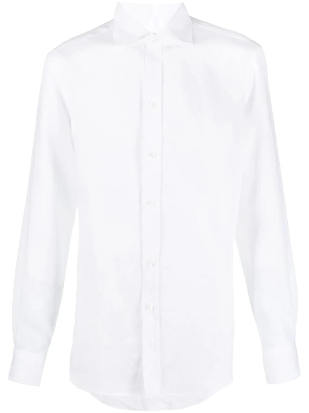 long-sleeved linen shirt - 1