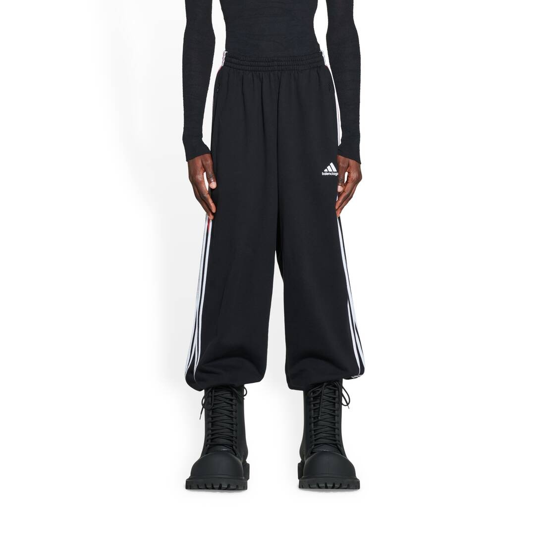 x Adidas Baggy fleece sweatpants in black - Balenciaga