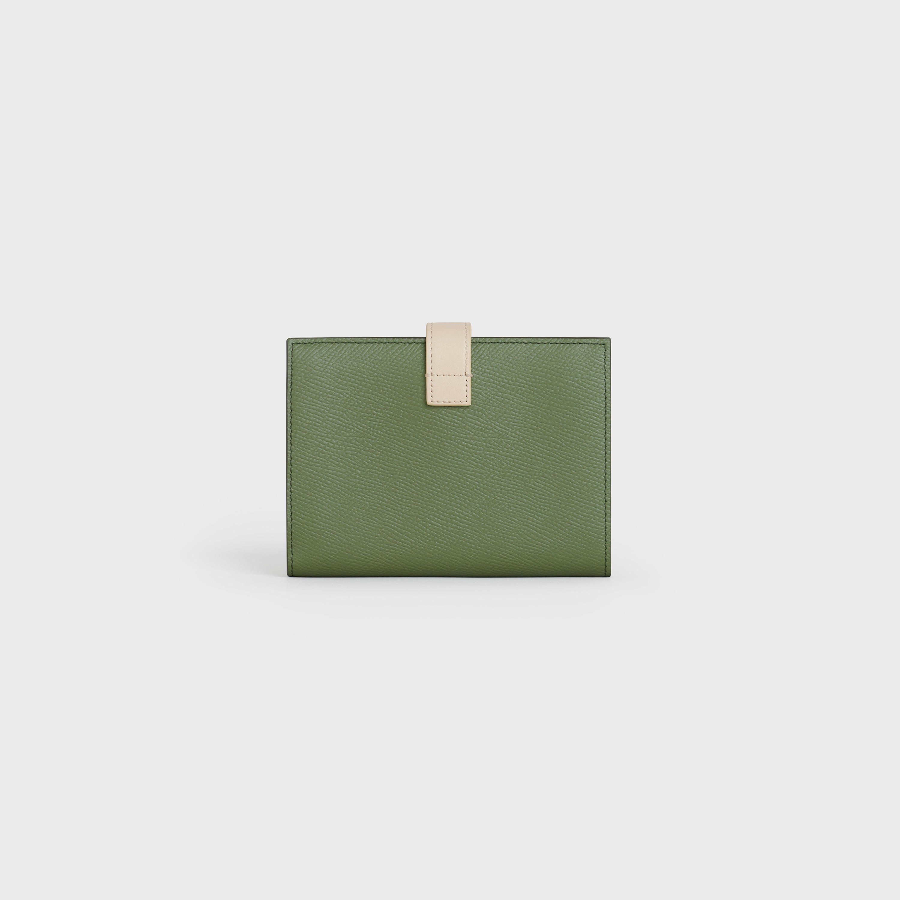 MEDIUM STRAP WALLET IN BICOLOUR GRAINED CALFSKIN - 4