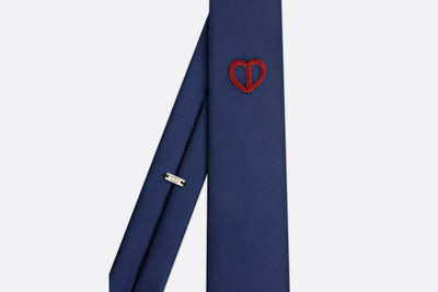 Dior 'CD' Heart Embroidery Tie outlook