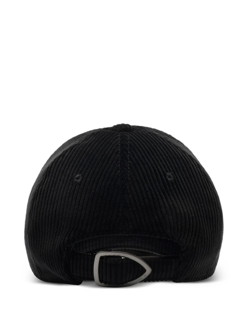 Burberry knight-stamp corduroy baseball hat outlook