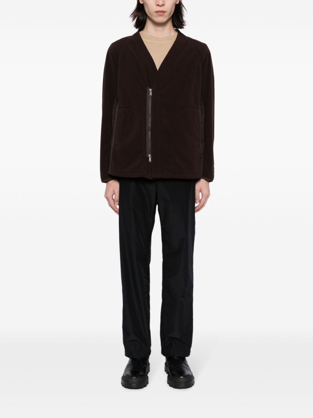 V-neck zip-up jacket - 2