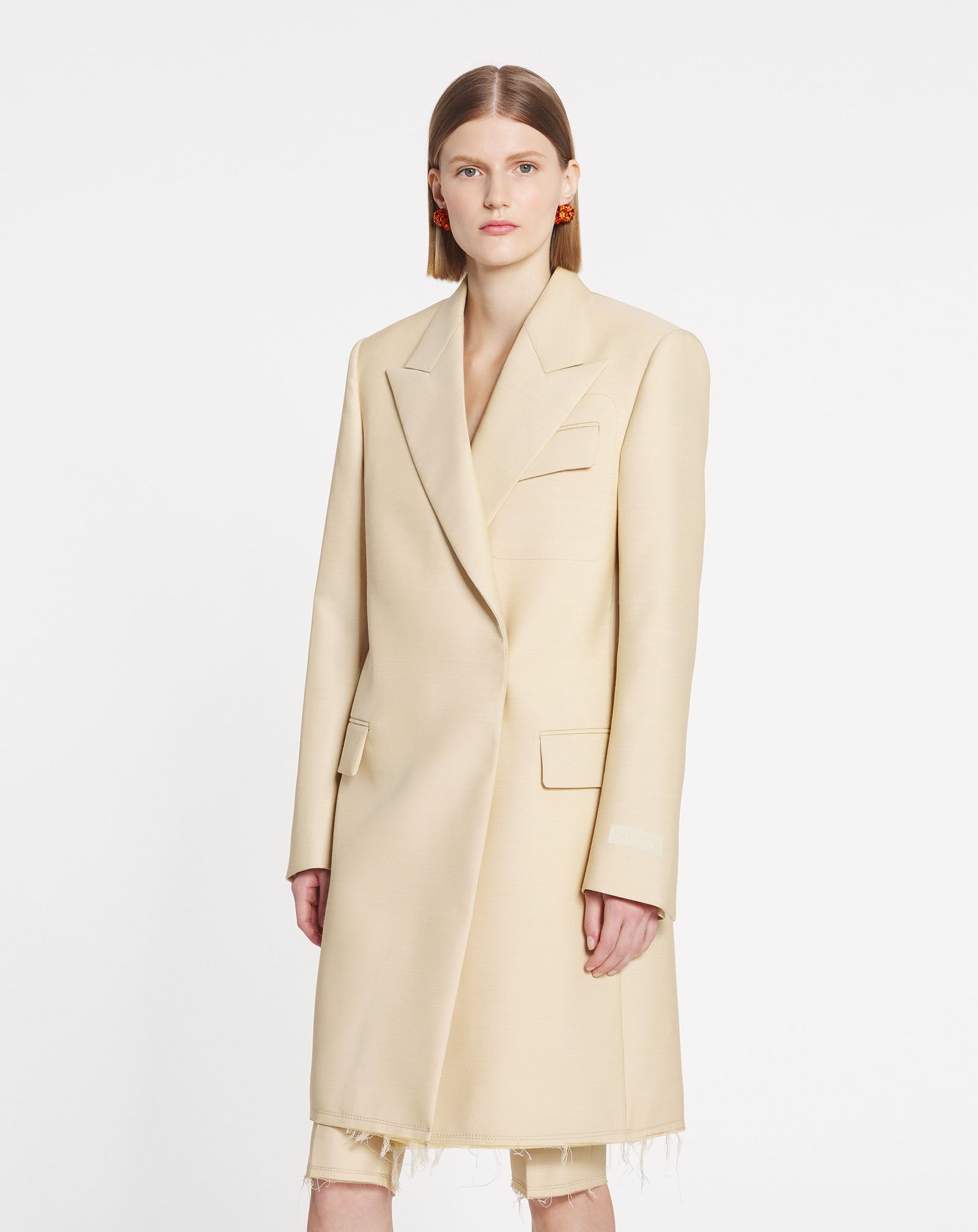 TAILORED STRAIGHT-FIT COAT - 3