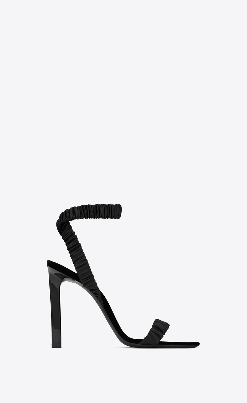 pam sandals in satin crepe - 1