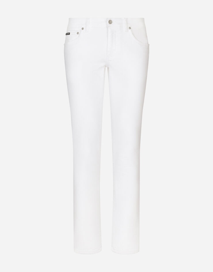 White skinny stretch jeans - 1