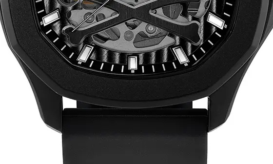 Skeleton Spectre Silicone Strap Watch, 42mm - 6