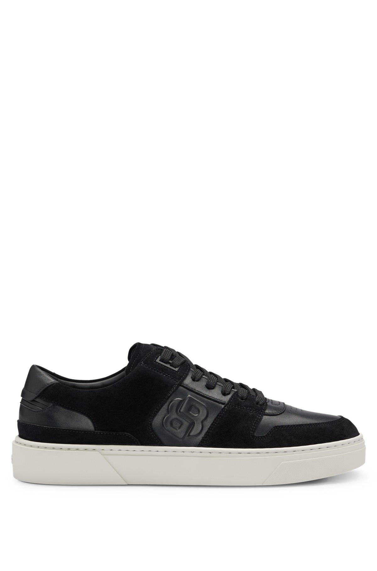 GARY DOUBLE-MONOGRAM TRAINERS IN SUEDE AND LEATHER - 1