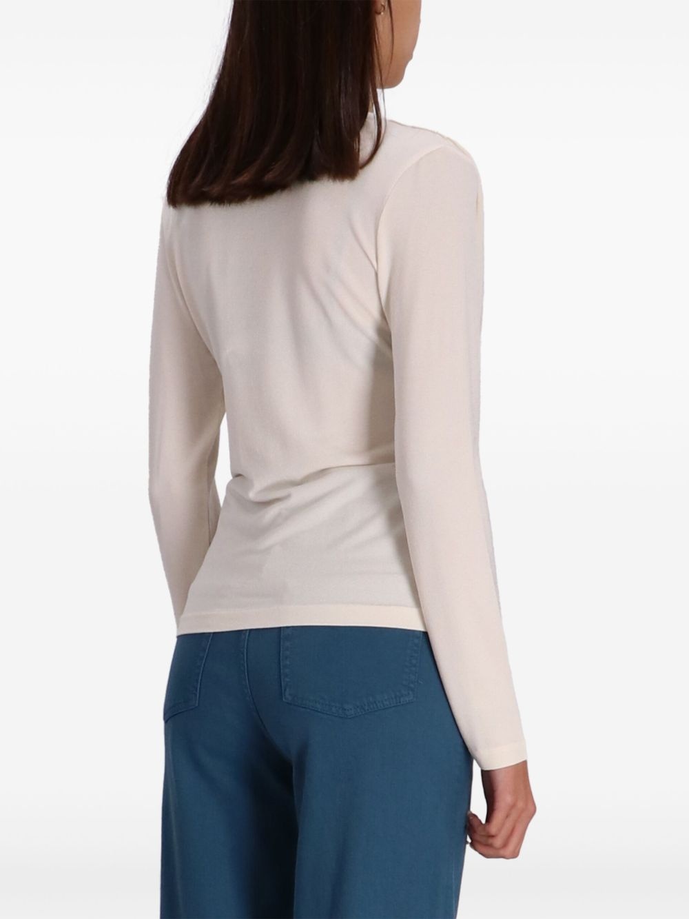 v-neck blouse - 4