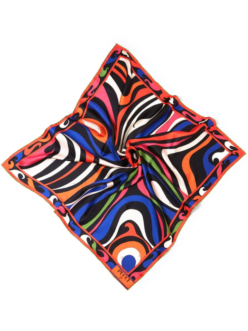 Marmo-print silk scarf - 1