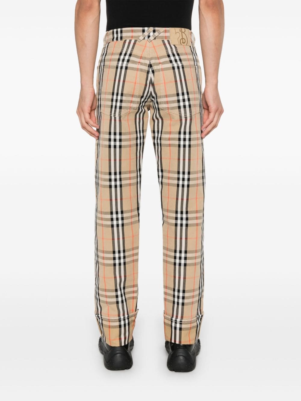 Burberry Check-print trousers - 4