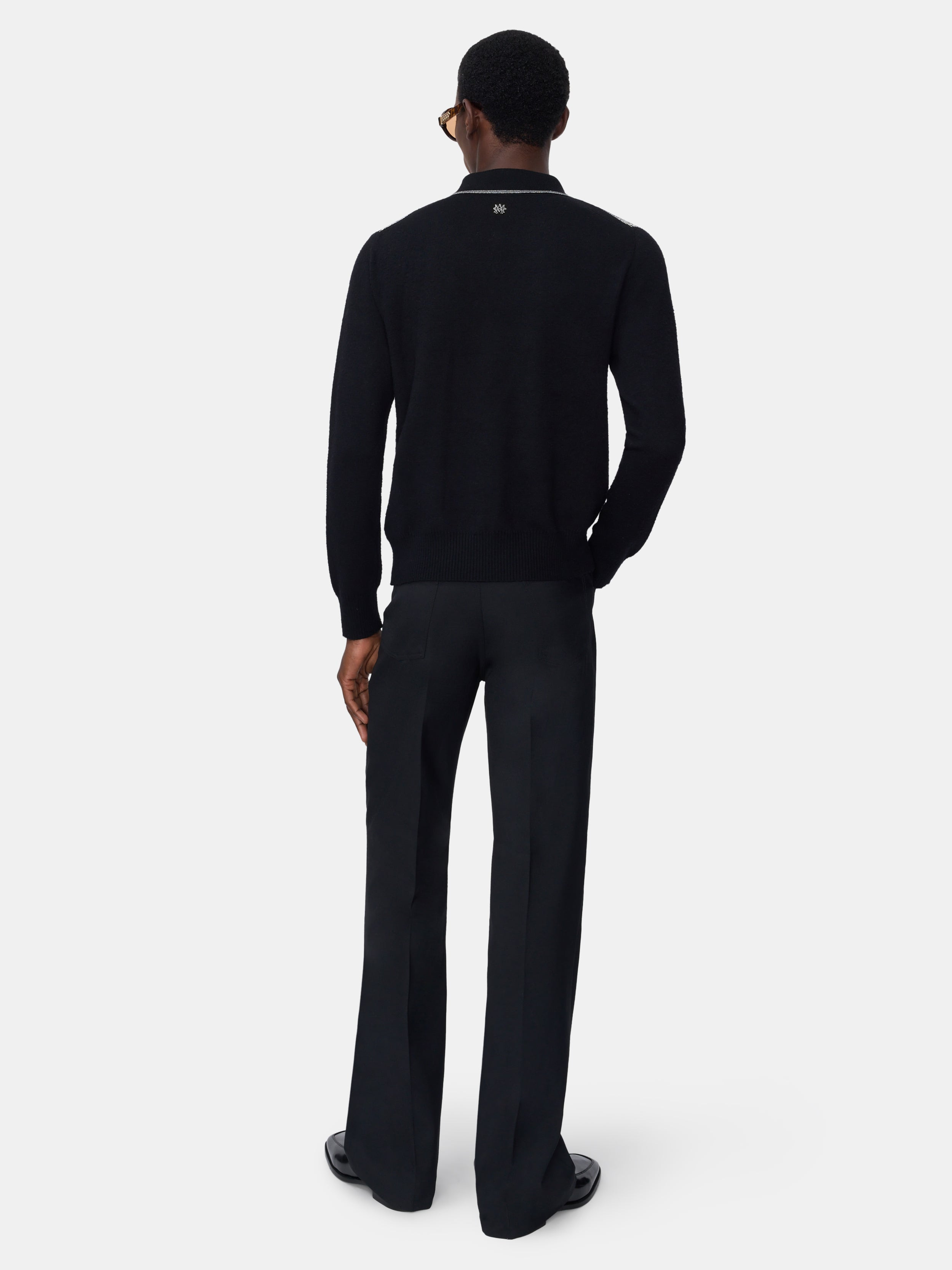 CRYSTAL LONG SLEEVE POLO - 4