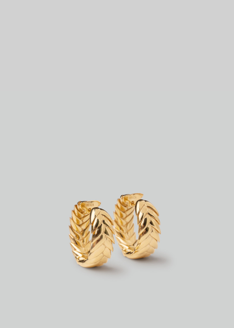 Bevza Spikelet Hoops - Gold 1