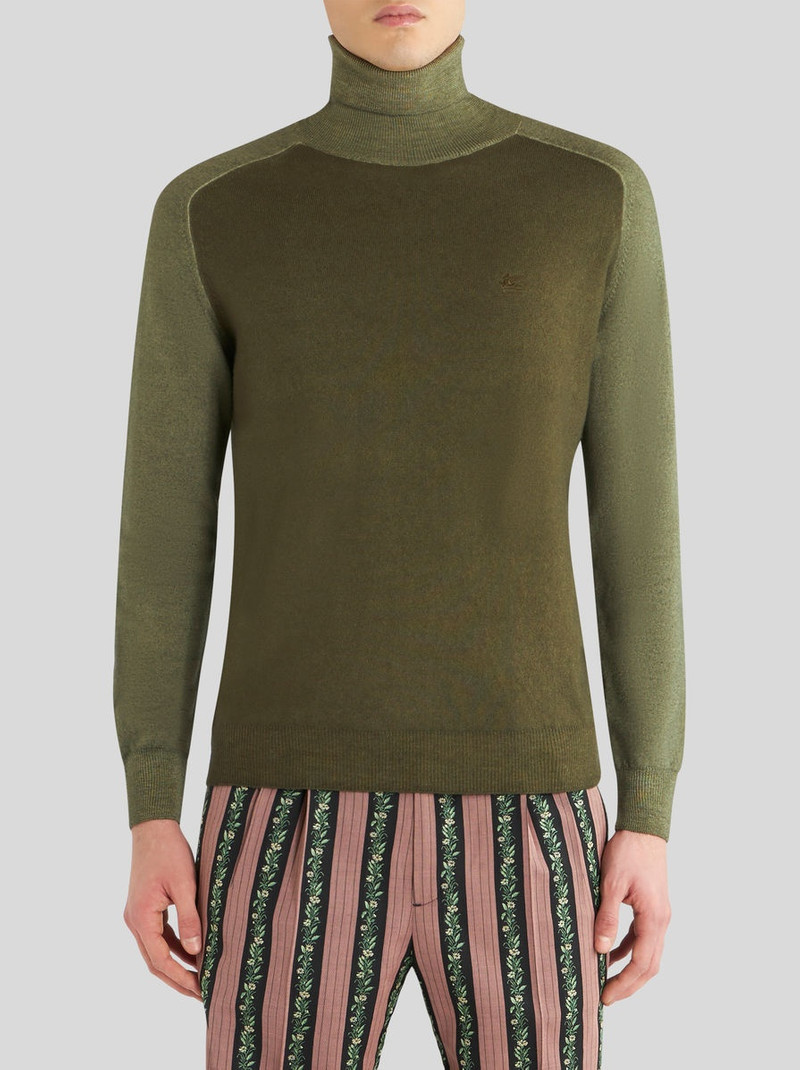 Etro HIGH NECK JUMPER WITH LOGO outlook