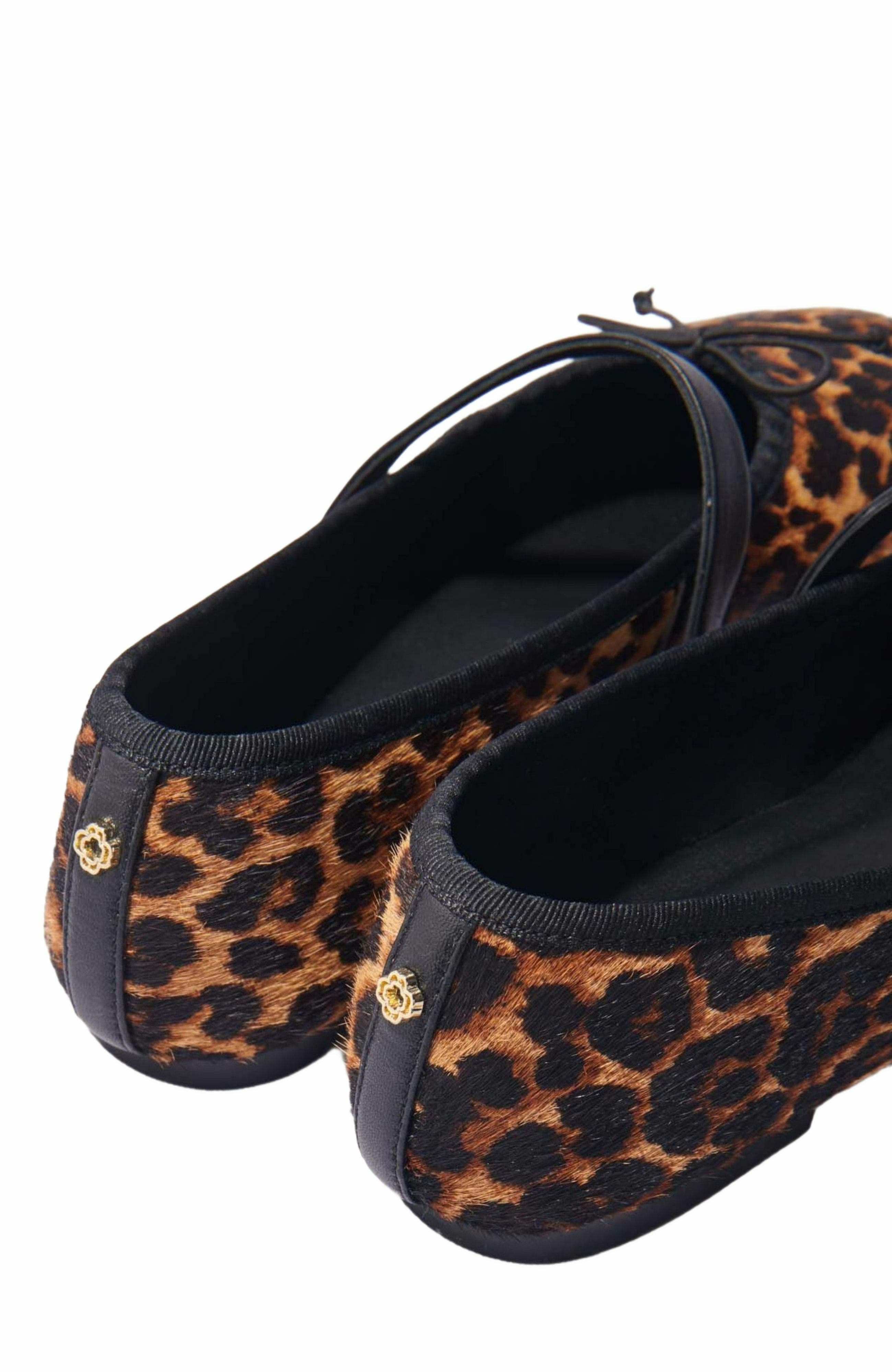 maje Leopard-effect leather ballet flats in Leopard Print at Nordstrom - 5