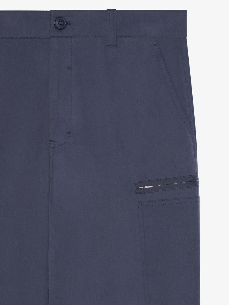 CARGO PANTS IN OZONE WASHED POPLIN 5