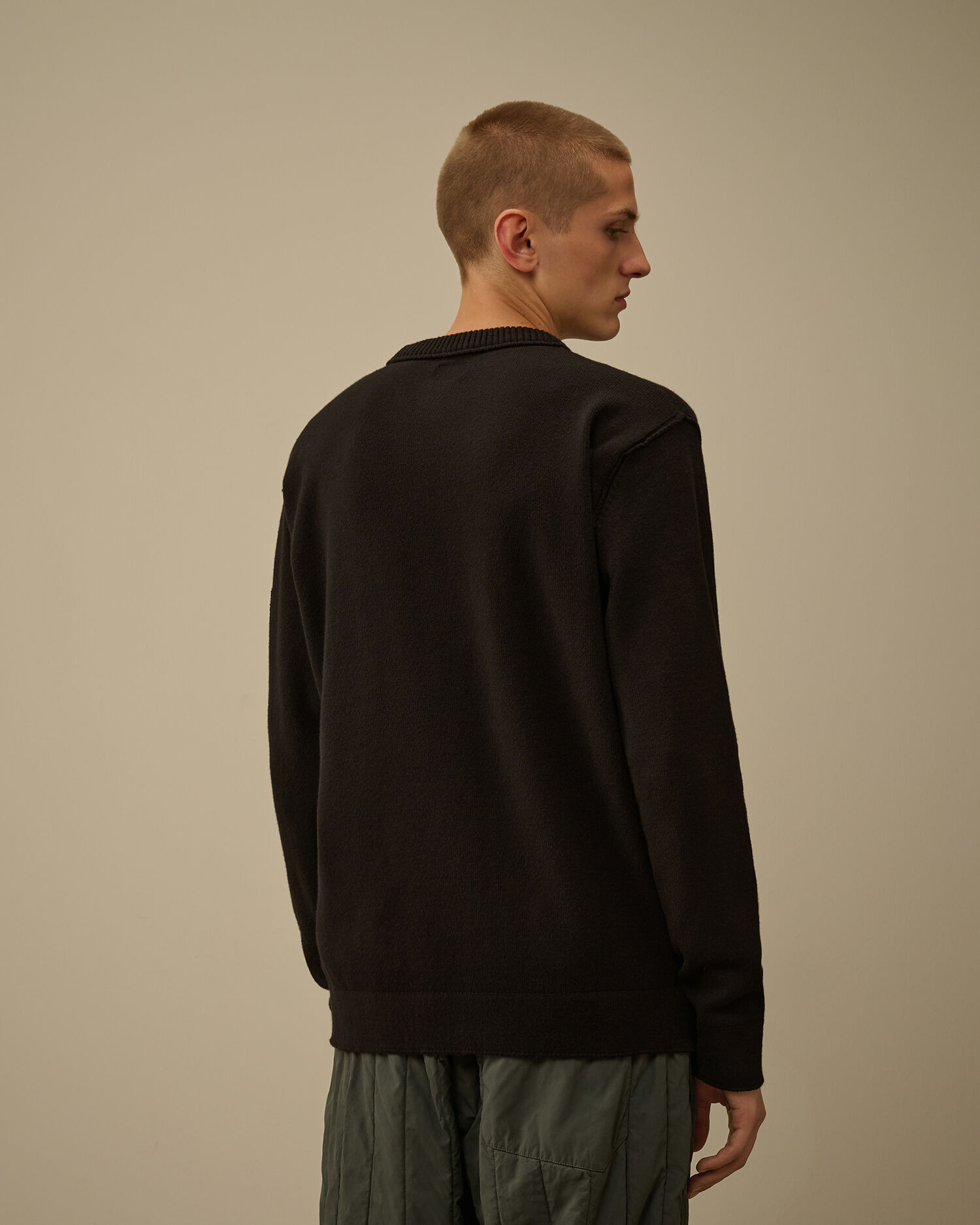 Soft Cotton Stretch Crewneck Sweater - 4
