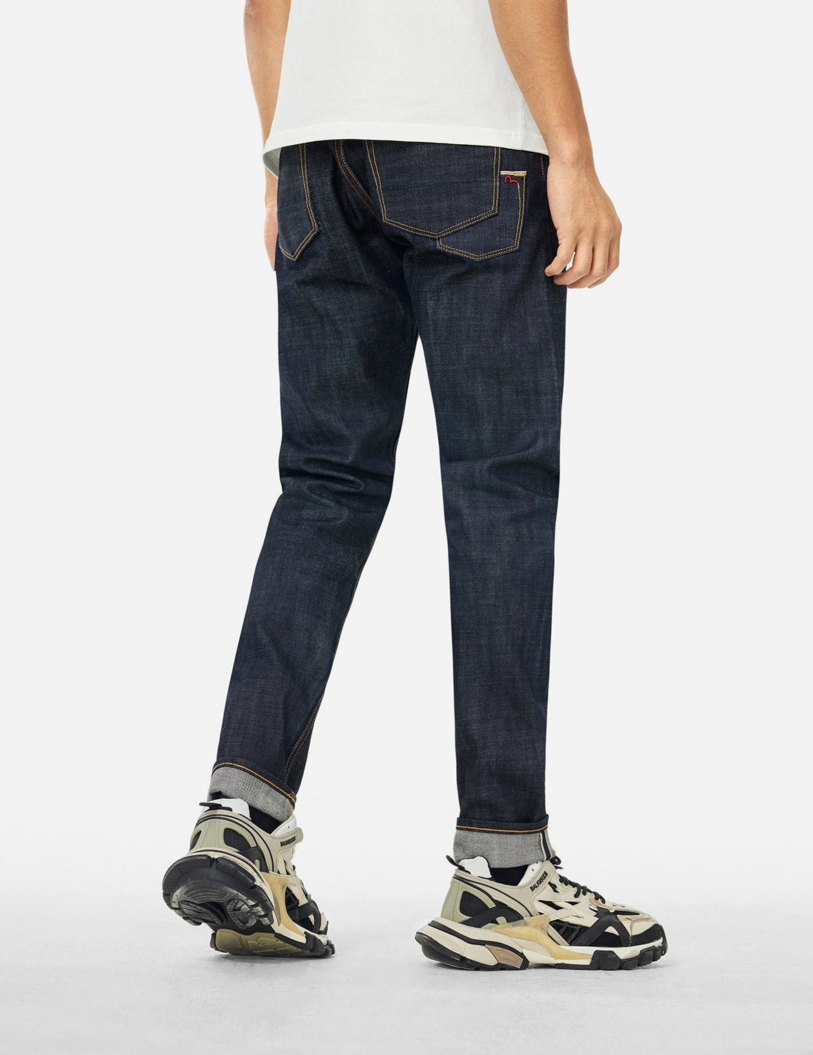 7 Pockets Design Carrot Fit Raw Jeans #2017 - 6