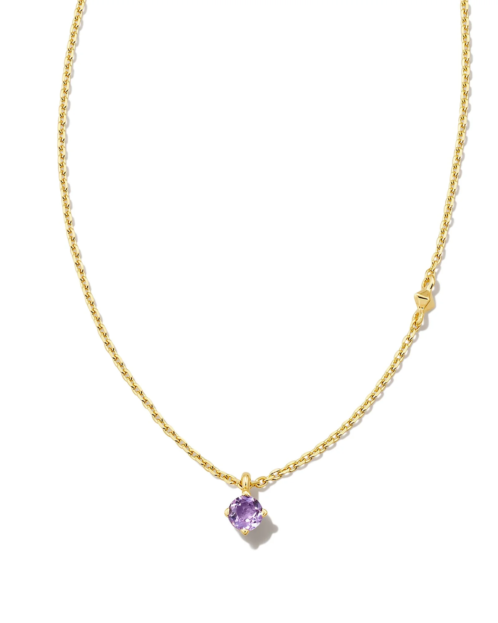 Maisie 18k Gold Vermeil February Pendant Necklace - 1