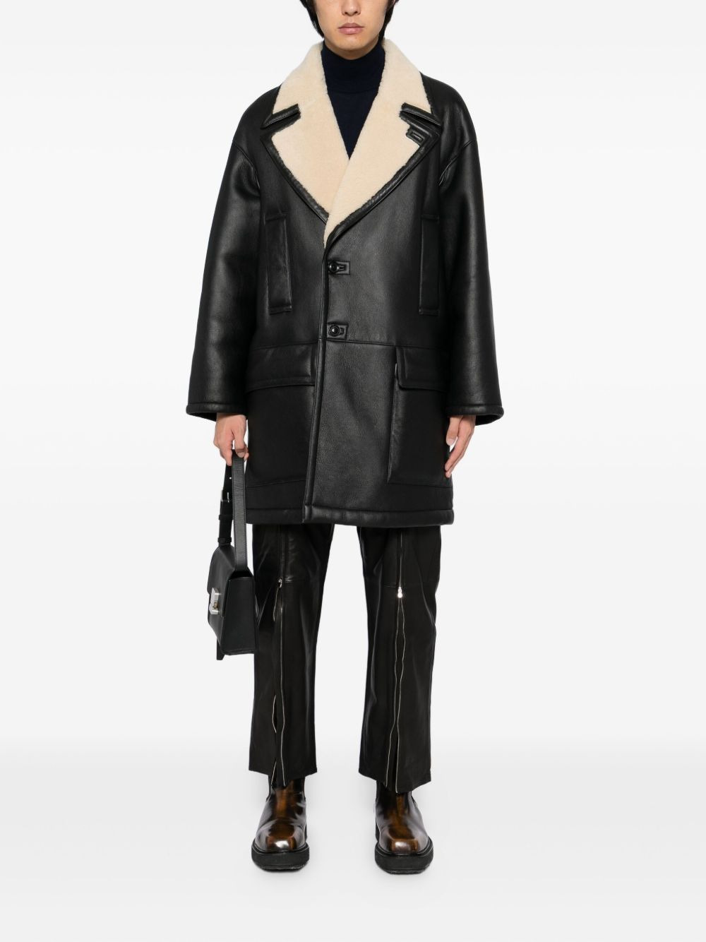 mouton reversible coat - 2