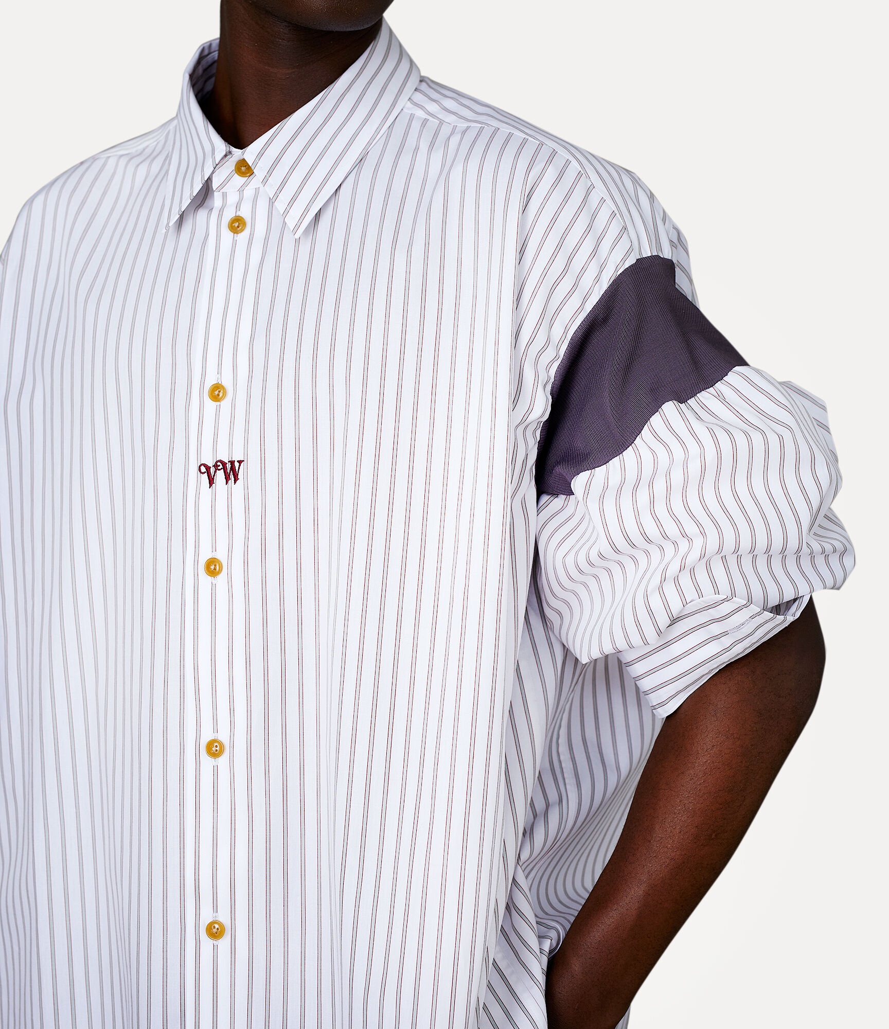 STRIPPED OVERSIZE SHIRT - 4