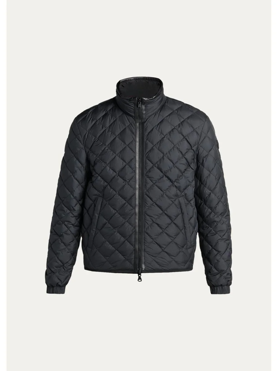Men's Avrelie Diamond Quilted Padded Shirt Jacket - 1