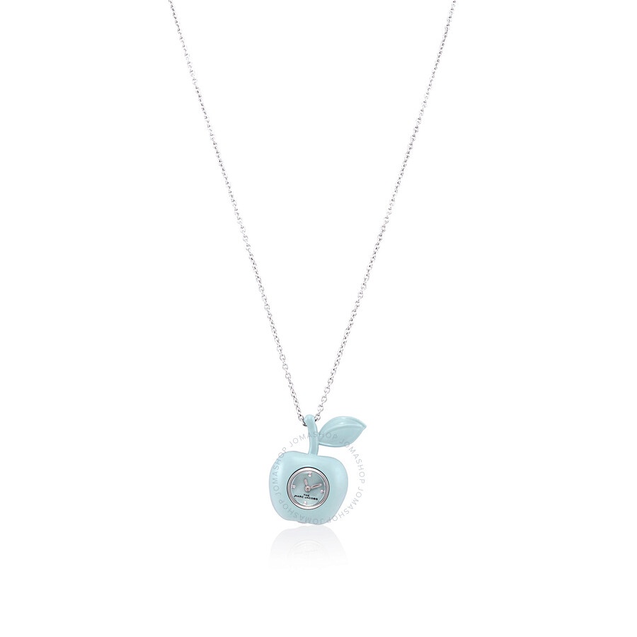 Marc Jacobs Quartz Pale Blue Apple Bauble Ladies Watch Necklace MJ0120190886 - 1