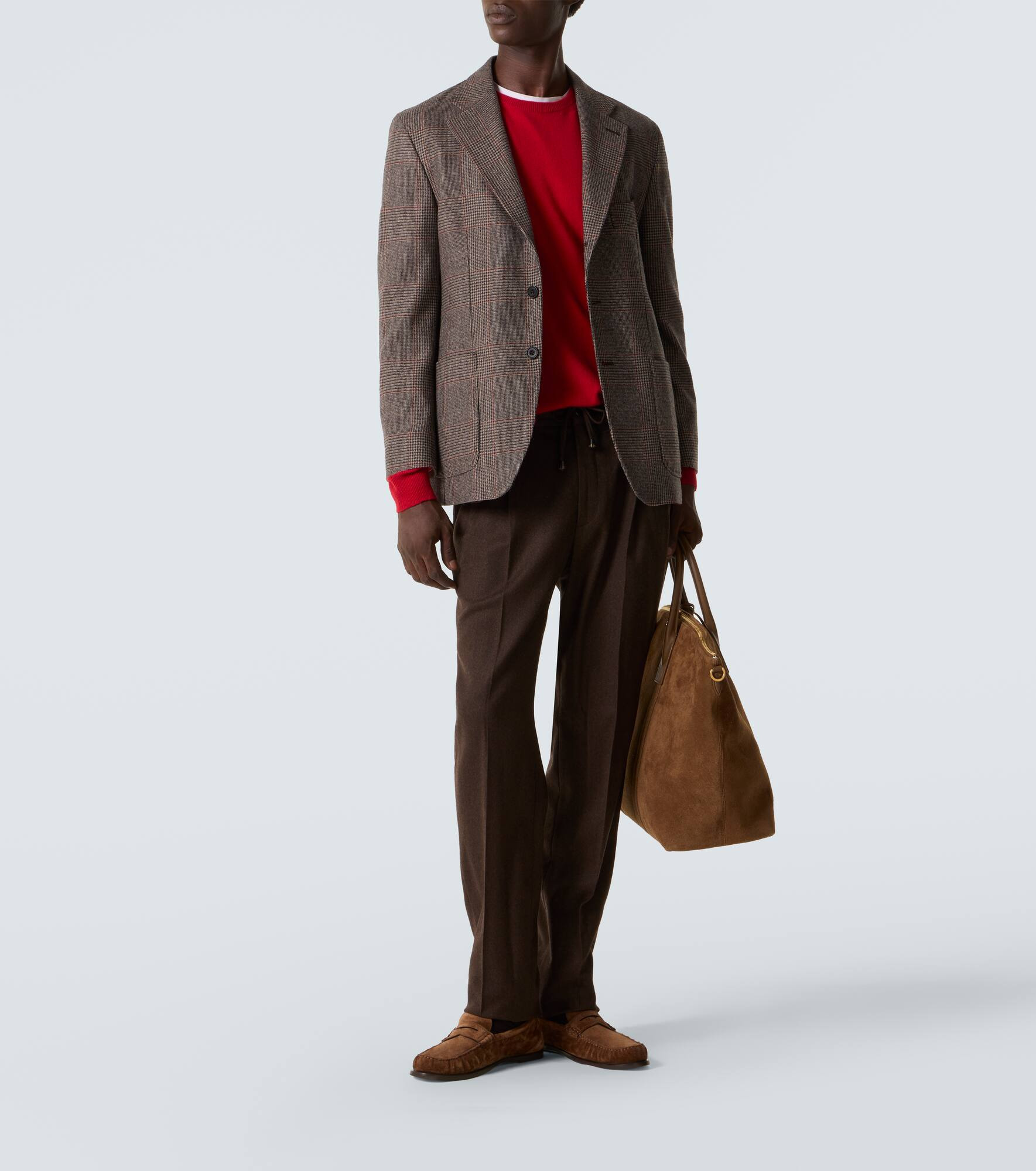 Checked wool blazer - 2