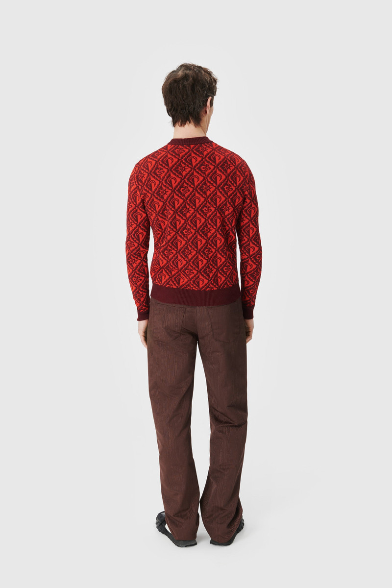 Moon Diamant Knit Jacquard Crewneck Pullover 3