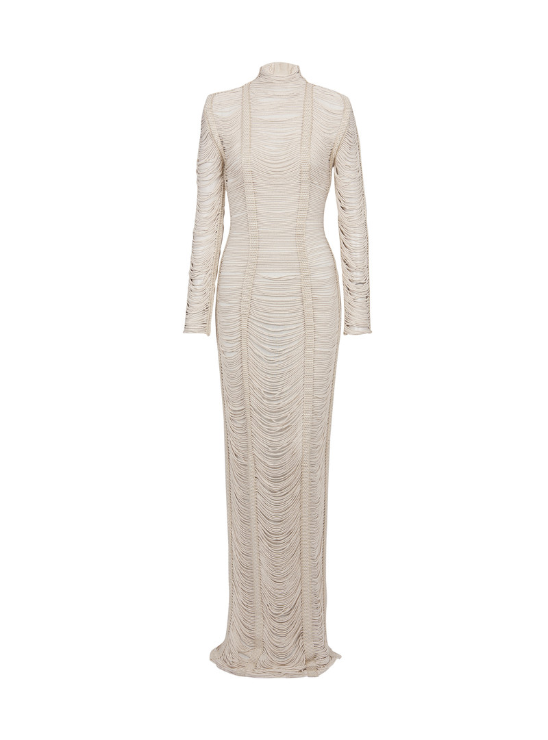 Openwork macramé maxi dress 1