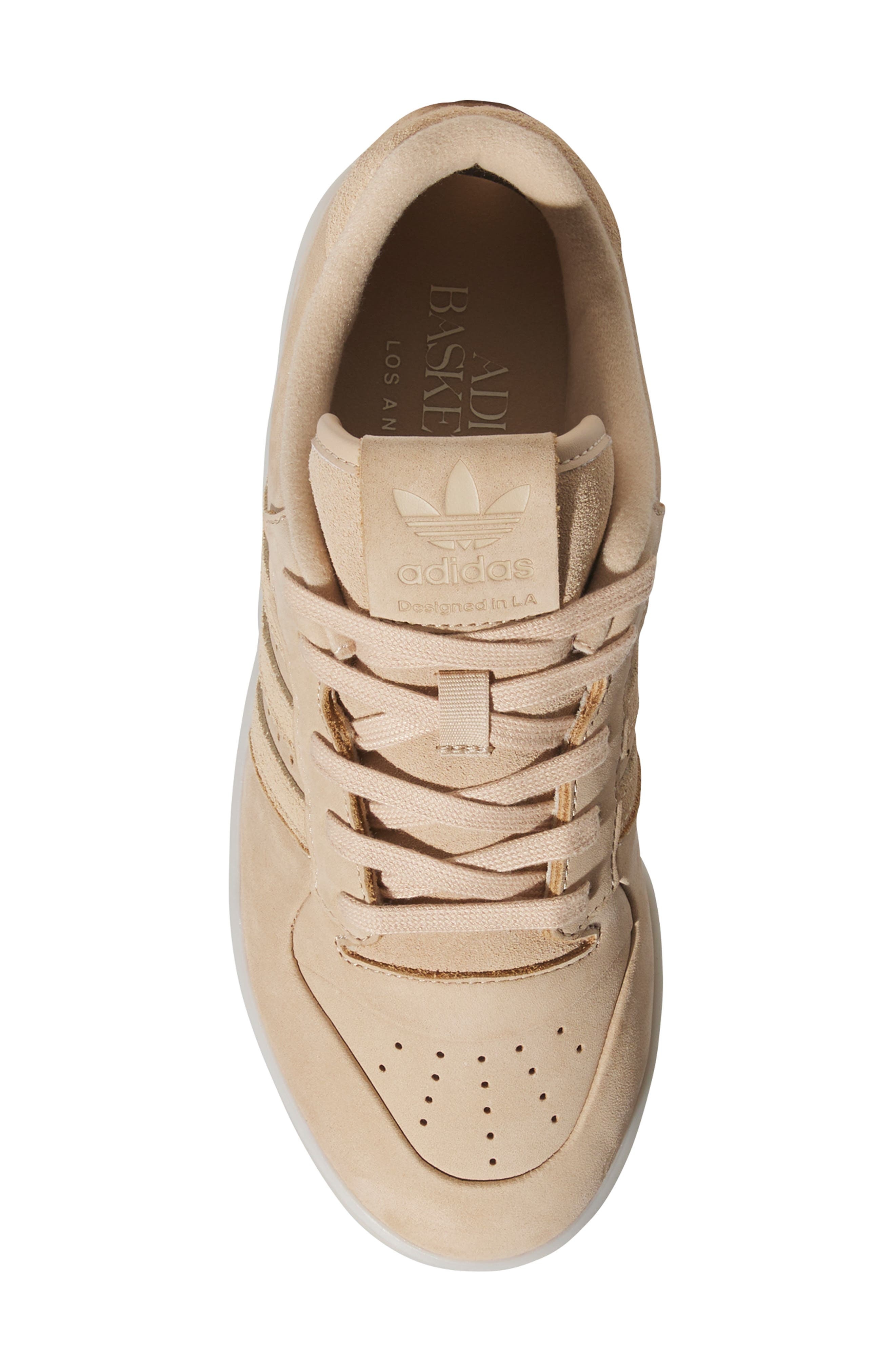 adidas Rivalry Lux Low Top Basketball Sneaker in Beige/Beige/Cream White at Nordstrom - 4