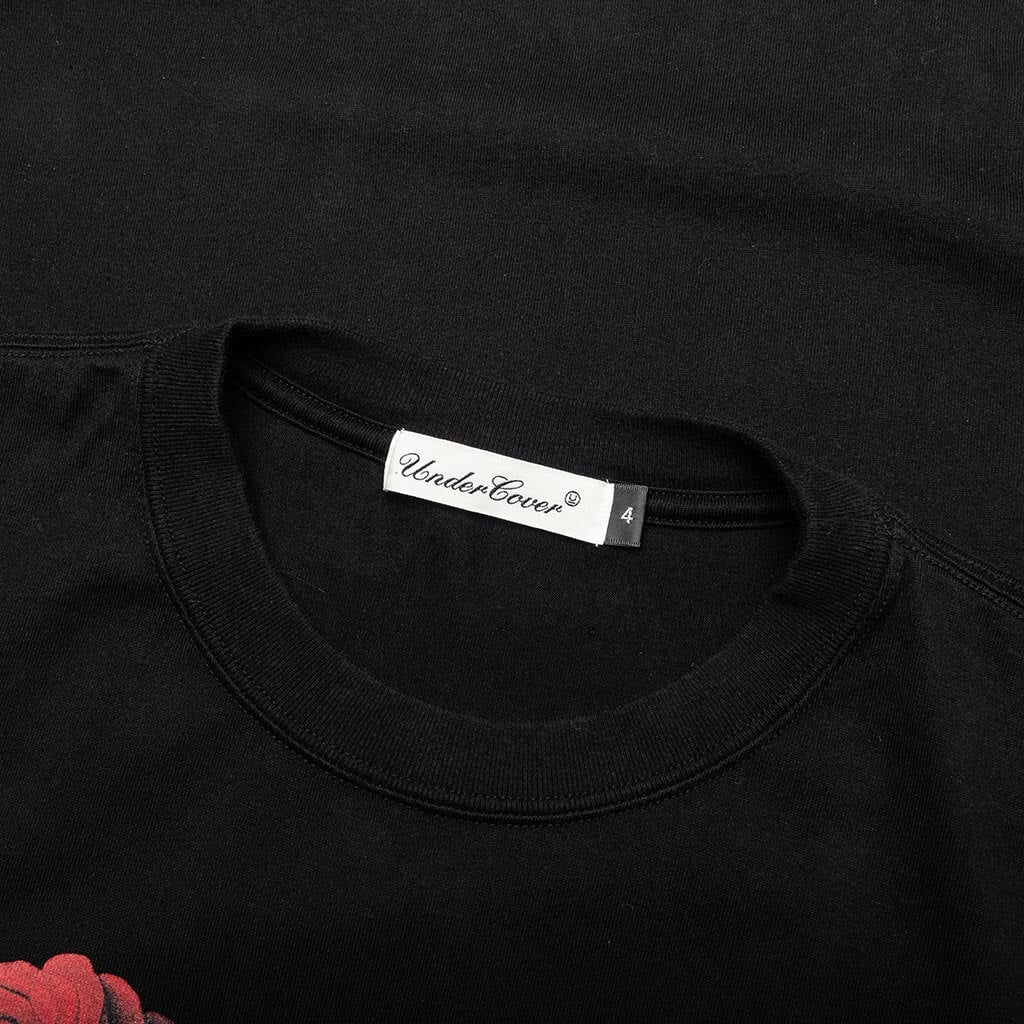 UNDERCOVER 23AW ROSE DESTROY Tee バラ 黒 3 UNDERCOVER 23AW ROSE DESTROY Tee バラ 黒 3 Undercover Rose t