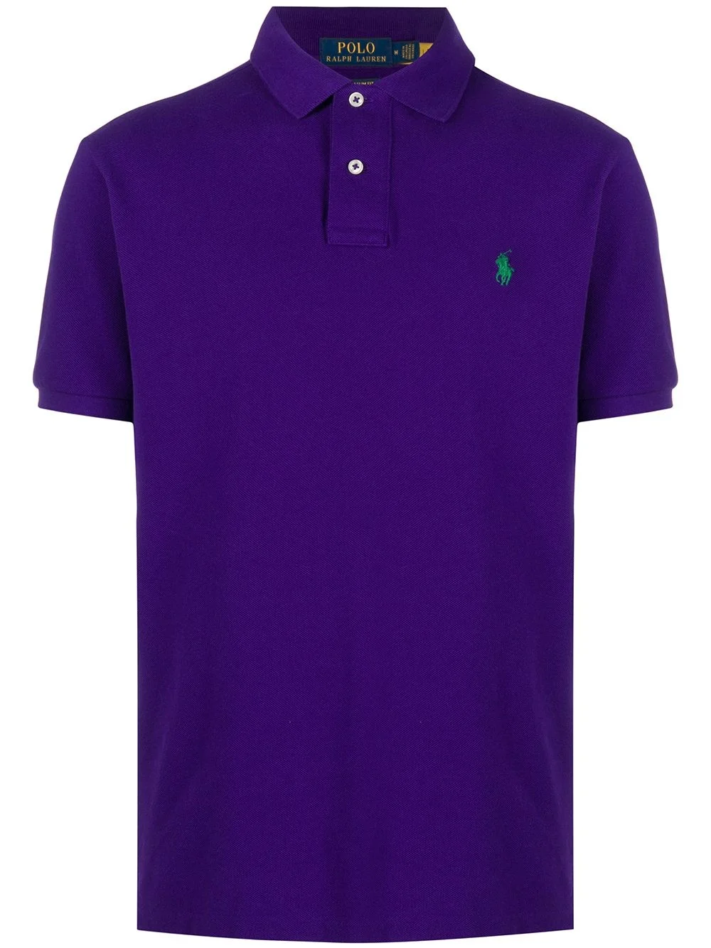 logo embroidered polo shirt - 1