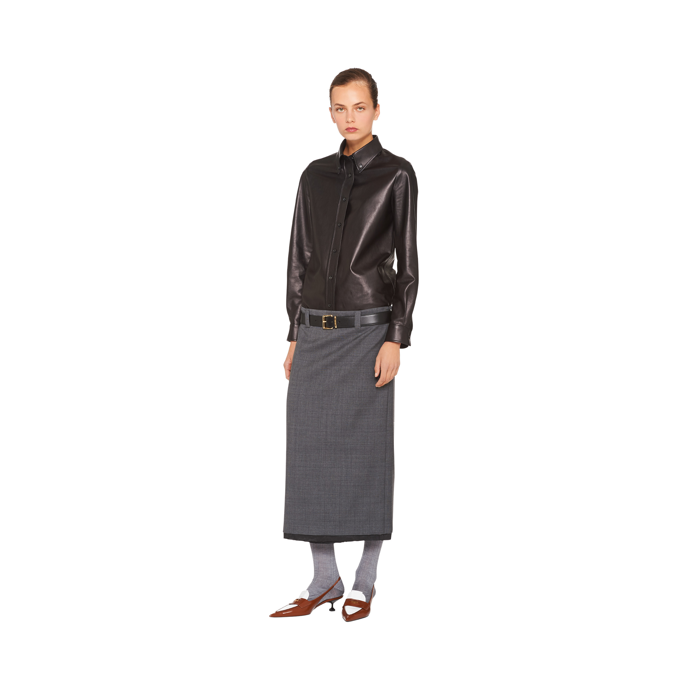 Prince of Wales check wool skirt - 2