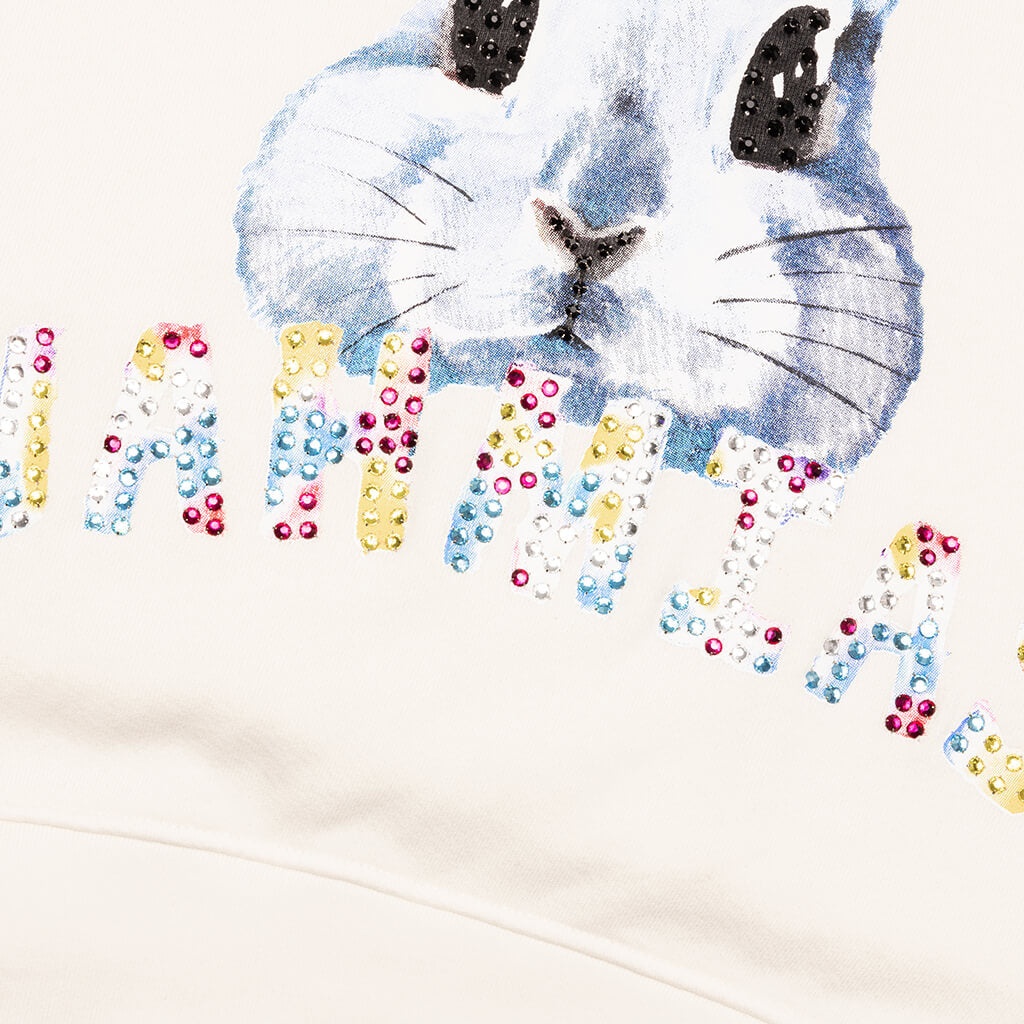 CRYSTAL BUNNY CREWNECK - VINTAGE WHITE - 4