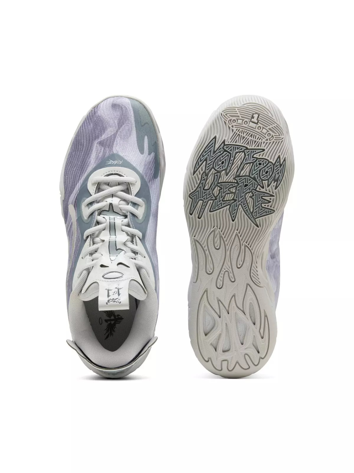 PUMA x LAMELO BALL MB.04 "Feather Grey/Cool Mid Grey/Cool Dark Gray" Men's Basketball Shoe - 4