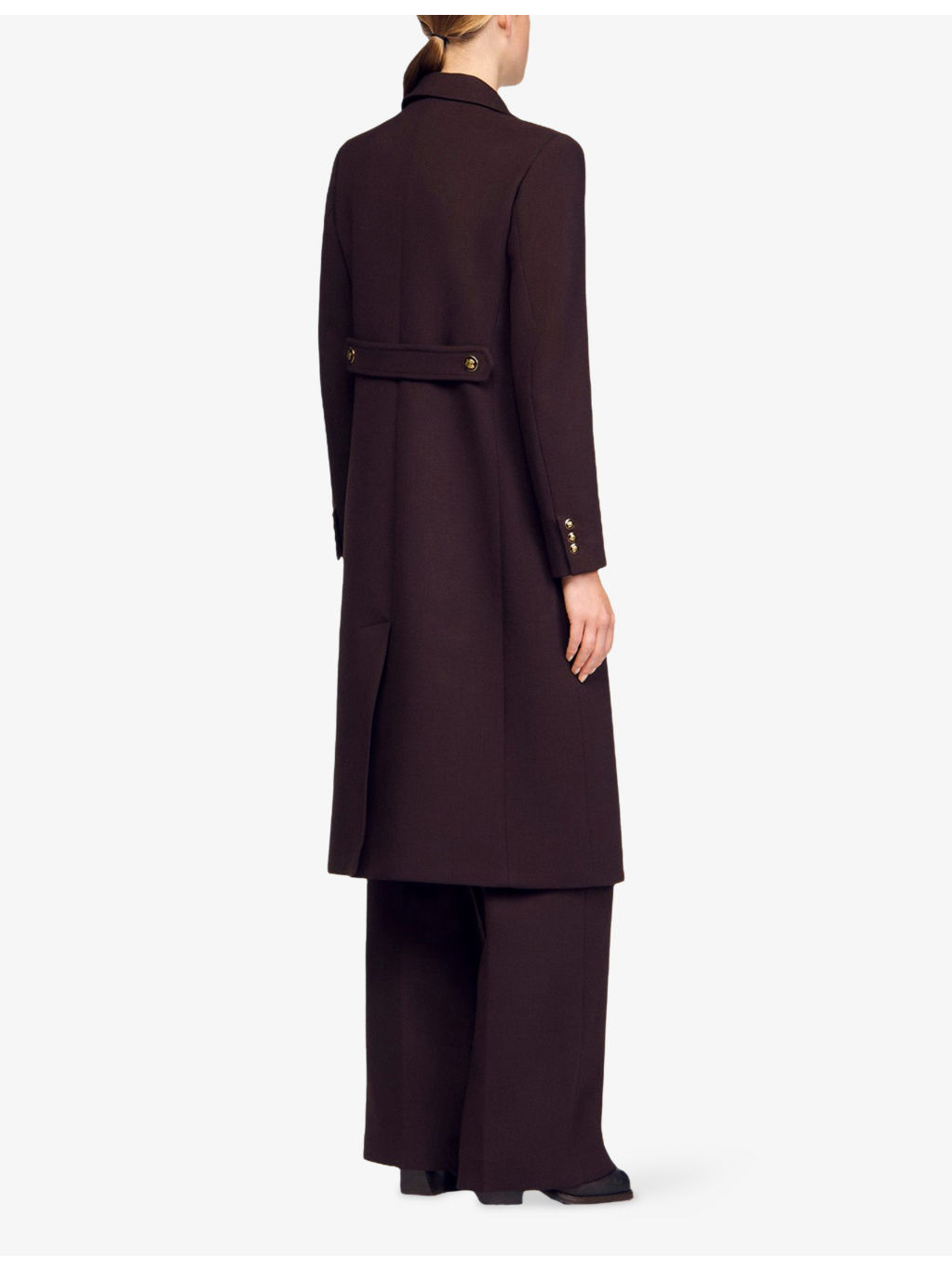Double-Breasted Patch-Pocket Stretch-Twill Coat - 4