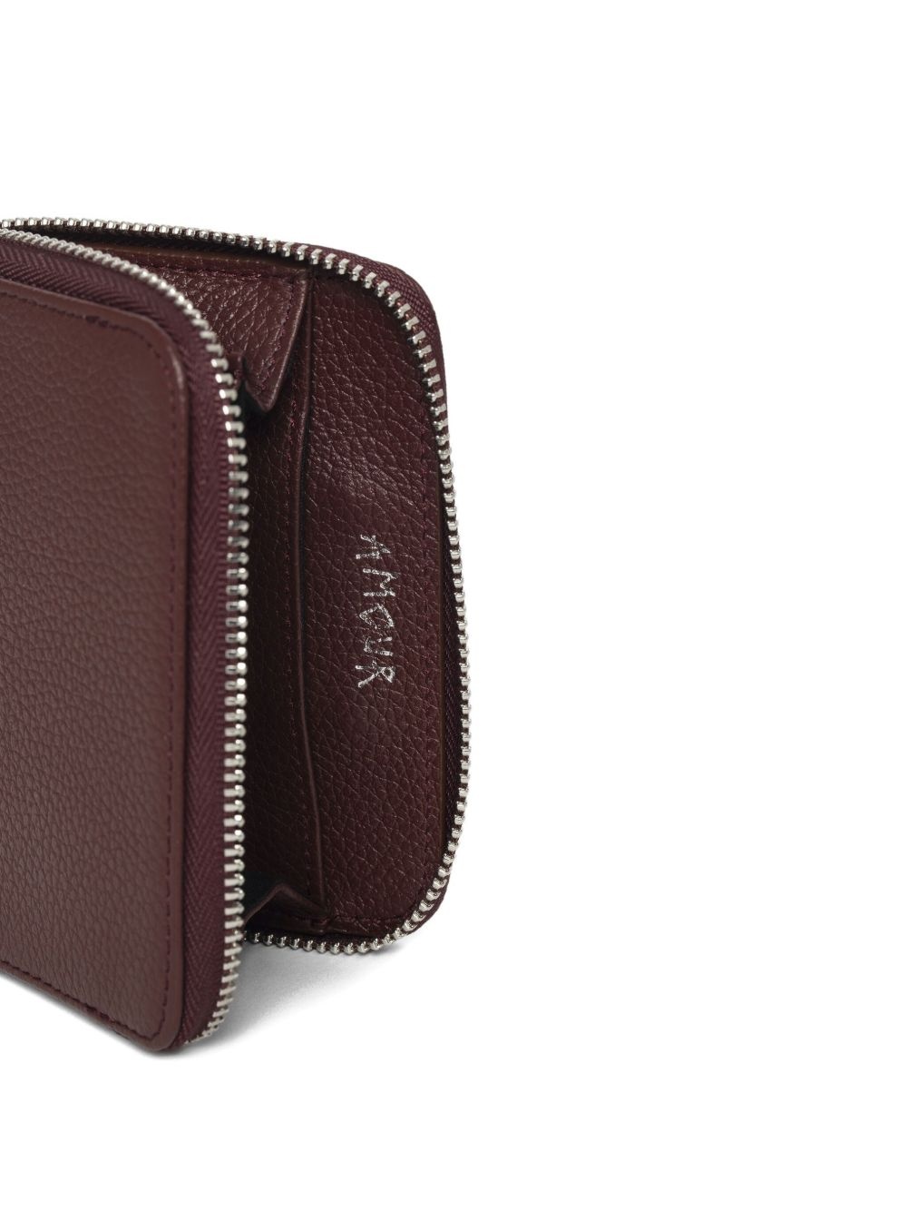 mini grained leather wallet - 4