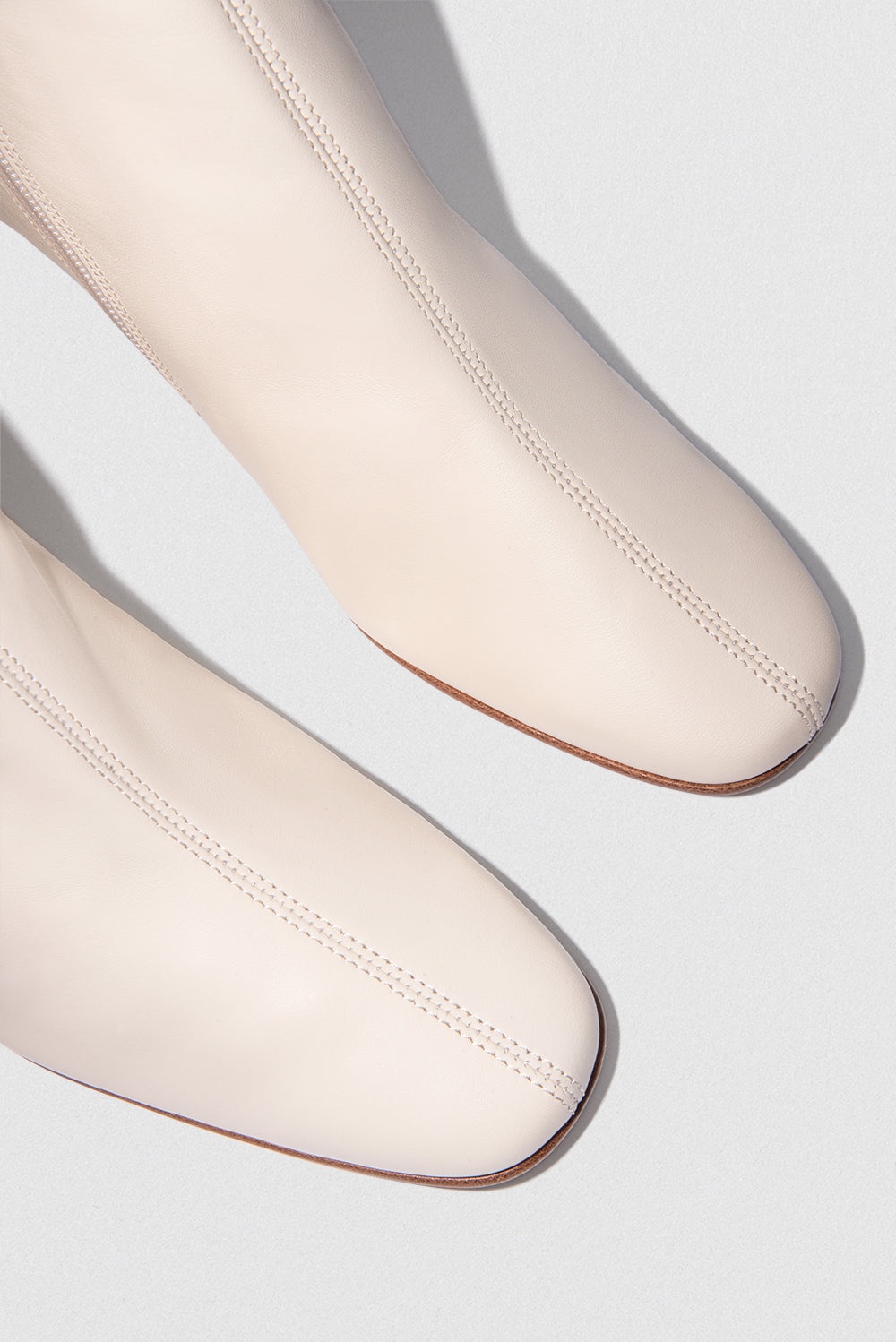 Sofia White Leather Ankle Boot - 3