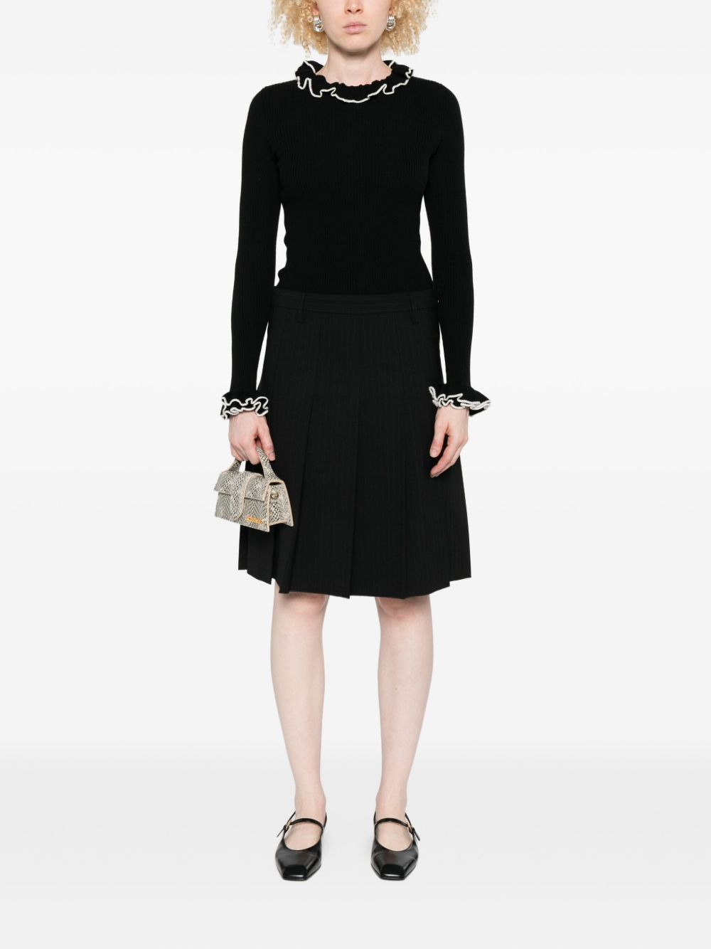 virgin wool knitted top - 2