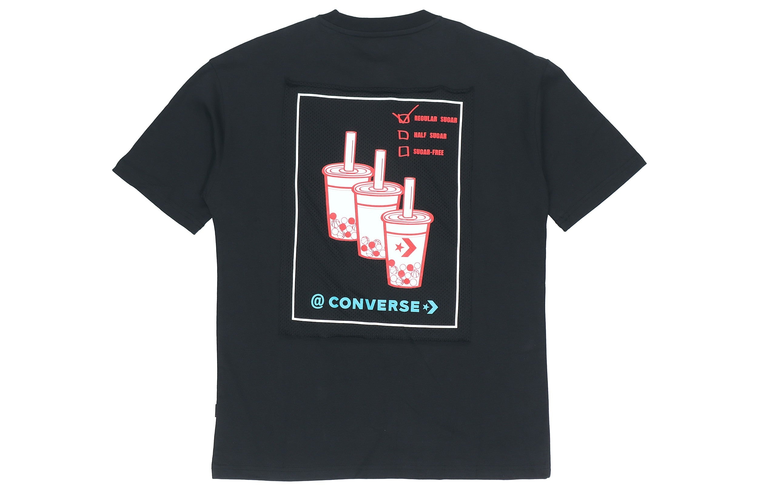 Converse Applique Short-sleeve Tee Unisex Black 10020849-001 - 2