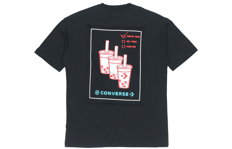 Converse Converse Applique Short-sleeve Tee Unisex Black 10020849-001 outlook